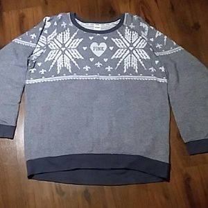 Pink Victoria's Secret Fleece Pullover Sweatshirt